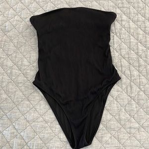 One piece bandeau swimsuit